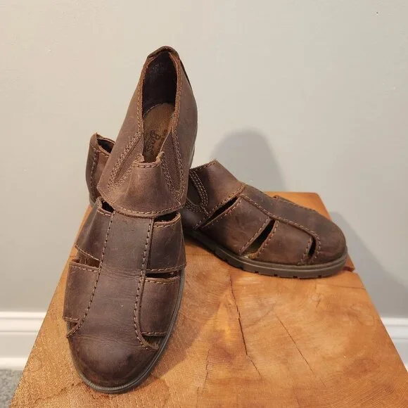 Bass | Shoes | Bass Brown Leather Shoes Slip On Vented  display picture 2